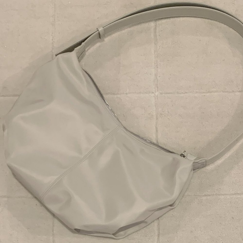 Beige Nylon Shoulder Bag
